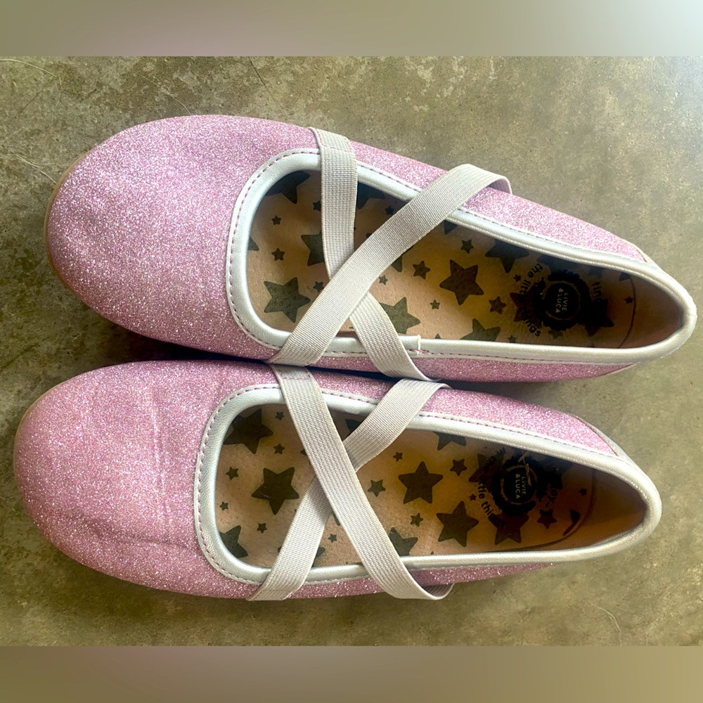 Livie & Luca pink glitter maryjanes